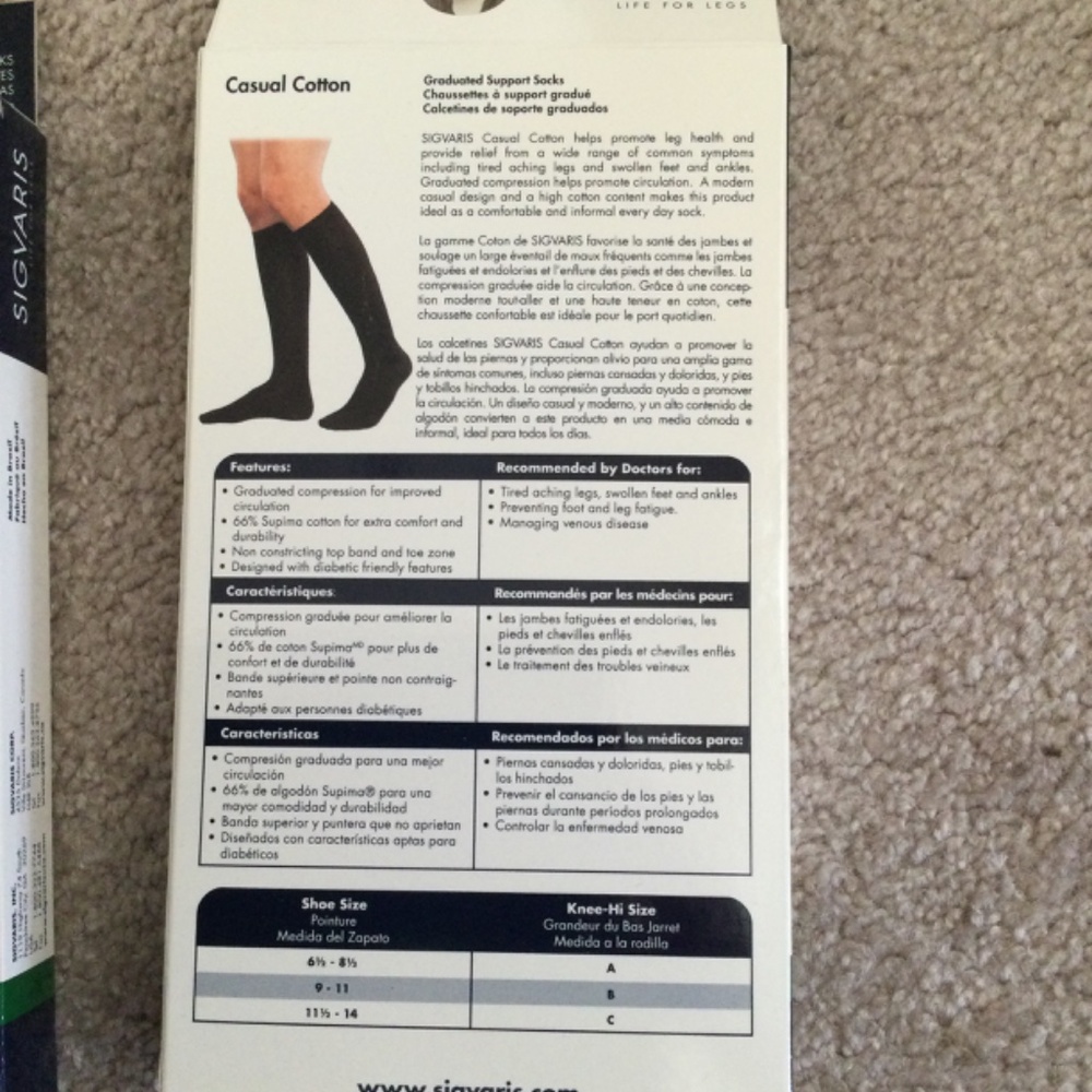 Graduated support socks size B - Picture 2 of 5